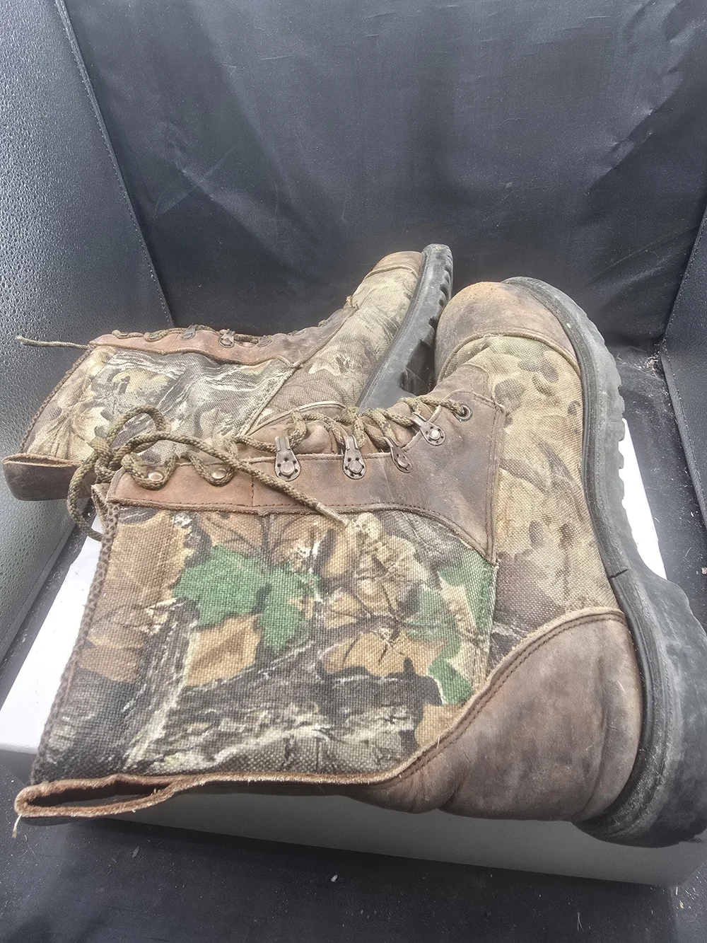 Men's Tactical‎ Camo Brown Lace-Up Boots